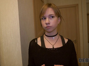 Cutie lost her job and now has only one currency her elastic body